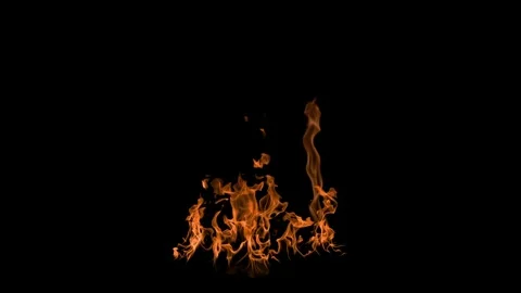 Ultra Slow Flame Loop Animation Stock Footage 333229624