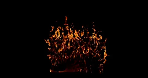 Ultra slow motion capture of a burning rectangular surface Stock Footage 323446745
