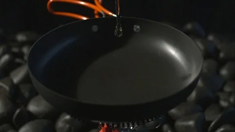 Ultra slow motion egg cook Stock Footage 77689006