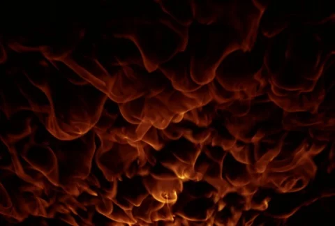 Ultra-slow motion flames viewed from beneath, filling frame Stock Footage 86919913