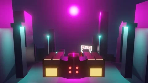 Ultra Violet City Loop 1 스톡 동영상 145903287