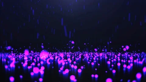 Ultra violet Glitter Particles Falling In Light Rays Loop 4K Stock Footage 110692047