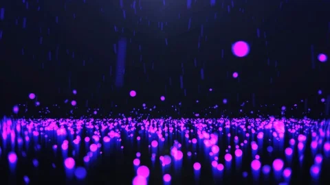 Ultra violet Glitter Particles Falling In Light Rays Loop 4K camera moving ahead Stock Footage 110692067