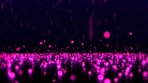 Ultra violet Glitter Particles Falling In Light Rays Loop 4K camera moving ahead Stock Footage 111215242
