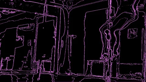 Ultra Violet Performing Arts In Dance With Abstract Animation Effect Stock Footage 90295536