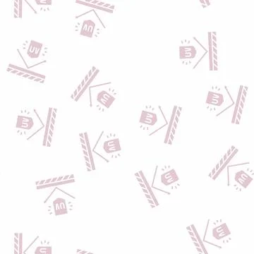 Ultra violet uv protect layer glyph seamless pattern Stock Illustration
