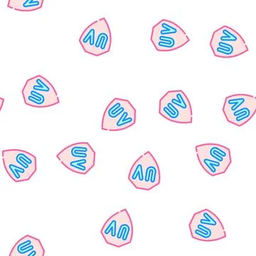 Ultra violet uv protection vector seamless pattern Stockillustratie