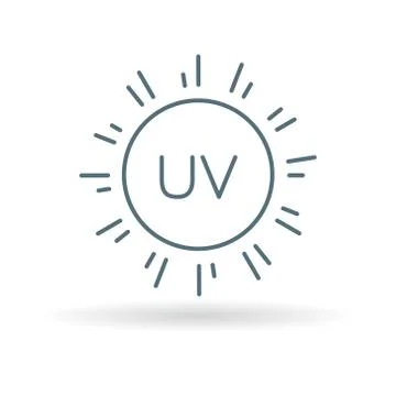 Ultra violet UV sun rays protection icon Stock Illustration
