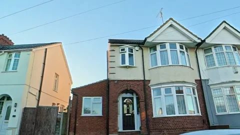 Ultra Wide Angle View of British City During Car Drive Stock Footage 326296758