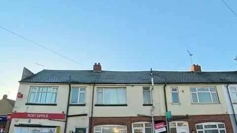 Ultra Wide Angle View of British City During Car Drive Stock Footage 326307761