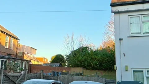 Ultra Wide Angle View of British City During Car Drive Stock Footage 326314428