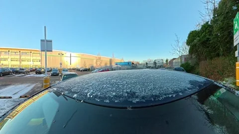 Ultra Wide Angle View of British City During Car Drive Stock Footage 326317495