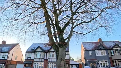Ultra Wide Angle View of British City During Car Drive Stock Footage 326319705