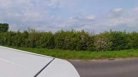 Ultra Wide British Roads Travel During Car Drive in United Kingdom 스톡 동영상 337890153