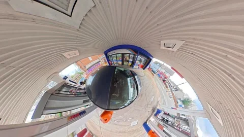 Ultra Wide Car Drive Through British Urban City Streets Vídeo Stock 329680906
