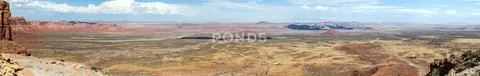 Ultra wide screen high res US desert panorama Stock Photos