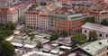 UltraHD 4K Aerial View Munich Skyline Above City Center Viktualienmarkt Maypole 4k or 4k+ Resolution