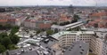 UltraHD 4K Munich Skyline Aerial View Establishing Shot Old Town Viktualienmarkt 4k or 4k+ Resolution