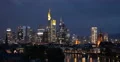 UltraHD 4K UHD Thunderstorm Lightning Strike Frankfurt Skyline Aerial View Night 4k or 4k+ Resolution