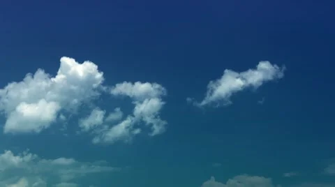 Ultrahd timelapse  with clouds in the blue sky Stockbeeldmateriaal 41845992