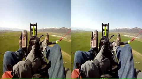 Ultralight after takeoff 3D Stock Footage 4885348