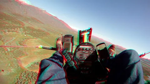 Ultralight circling high 3D Stock Footage 4886016