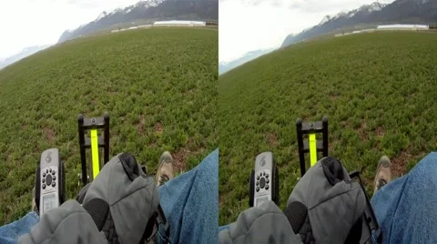 Ultralight takeoff 3D 002.mp4 Stock Footage 3476269