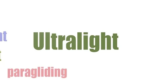 Ultralight Word Cloud Animated Isolated Stock Footage 107245722