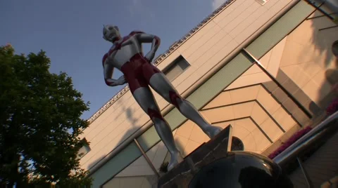 Ultraman statue in Tokyo Stock Footage 47939019