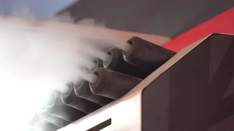 Ultrasonic humidifiers action Stock Footage 88561312