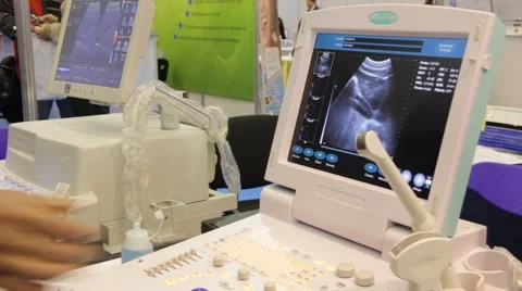 Ultrasonic scanner Stock Footage 878624