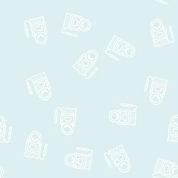 Ultrasound of bladder line seamless pattern Illustrazione stock