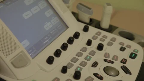 Ultrasound control panel Stock Footage 82482234