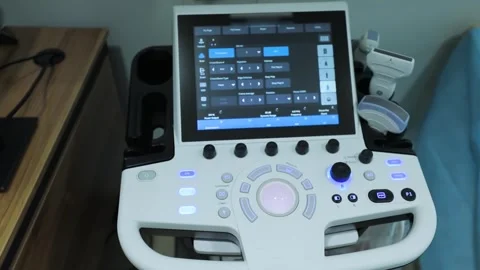 Ultrasound control panel Stock Footage 248904838