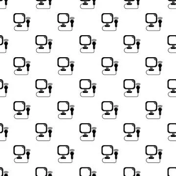 Ultrasound pattern vector seamless Illustrazione stock