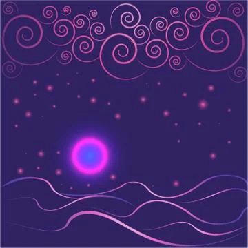 Ultraviolet abstract 9 Stock Illustration