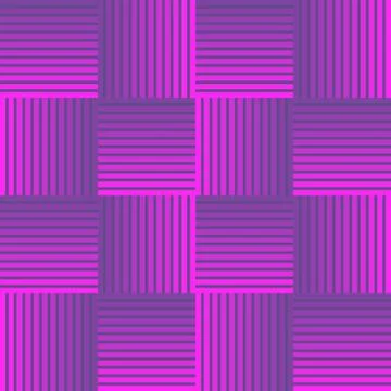 Ultraviolet checker patterns composed of stripped squares, 3d illusion, optical Stock Illustration