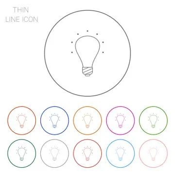 Ultraviolet lightbulb Stock Illustration