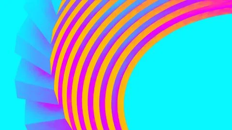 Ultraviolet render. Abstract vibrant geometric background. Banner or poster Stock Illustration