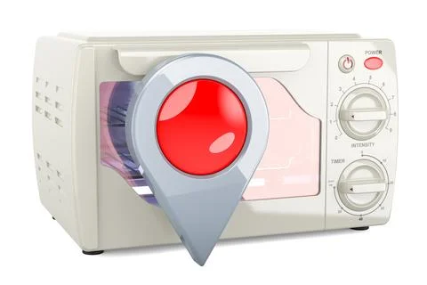 Ultraviolet Sterilizer Cabinet with map pointer. 3D rendering Illustrazione stock