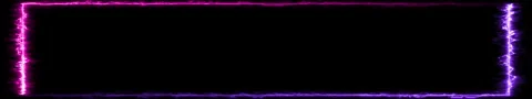 Ultrawide Neon Electric Energy Frame Border Animation. Purple Pink Lightning Stock Footage 340264450