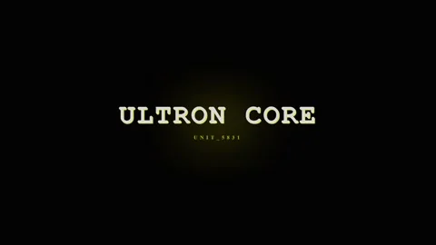 Ultron Core Text Animation - Futuristic Technology Concept Stock Footage 331568253