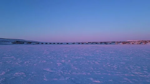 Ulukhakhok in the winter Stock Footage 148405368