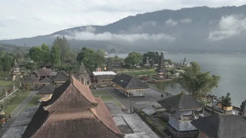 Ulun Danu Beratan Temple Video stock 222803577