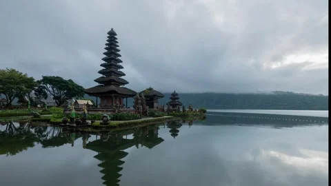 Ulun Danu Beratan Temple Stock Footage 247307754