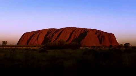 Uluru (Ayers Rock) sunset timelapse 4k. Video stock 133376371