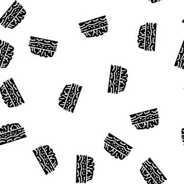 Uluru mountain glyph seamless pattern Illustrazione stock