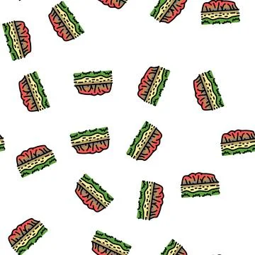 Uluru mountain vector seamless pattern Stock Illustration