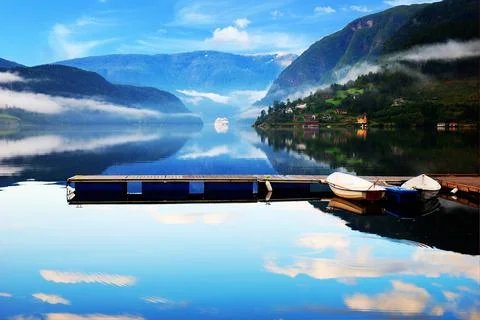 Ulvik, Norway. Stock Photos