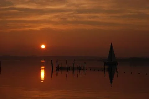 Ulvsund's Bronze Sunset Stock Photos
